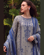 ELARA Premium Embroidered Karandi 3 Piece Suit with Pashmina Shawl