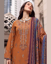 ELARA Premium Embroidered Karandi 3 Piece Suit with Pashmina Shawl