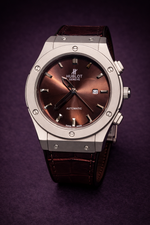 Hublot Classic Fusion Brown Dial Watch – Luxury Leather Strap Edition