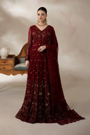 Luxury Embroidered Chiffon Panelled 3 Piece Suit