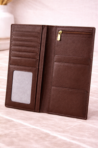 Men’s Long Bifold Wallet – Slim PU Leather Card Holder, Cash Organizer & Mobile Phone Wallet