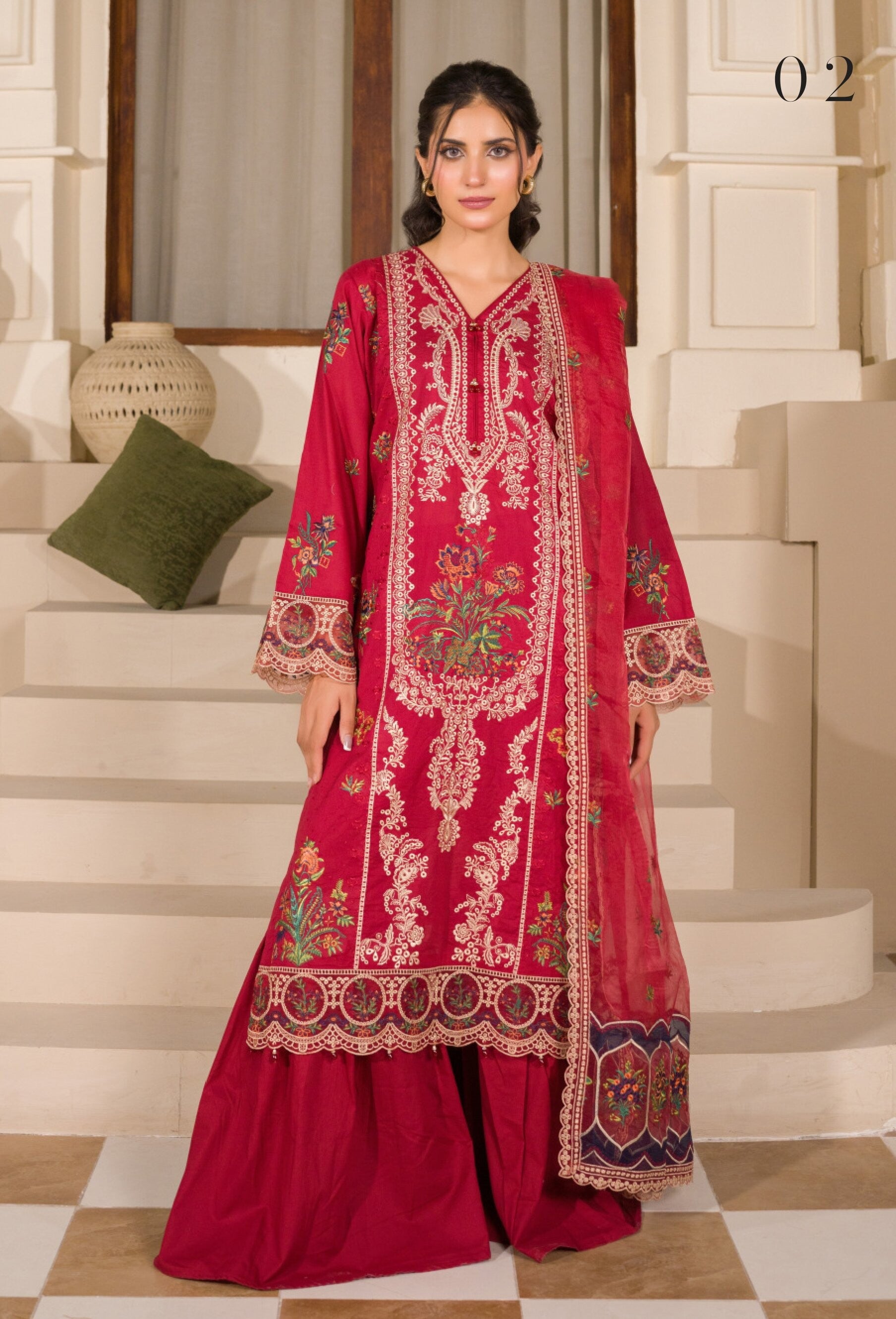 Manizay Premium Embroidered Lawn Unstitched Collection 2026 – Luxury Pakistani Women's Suit