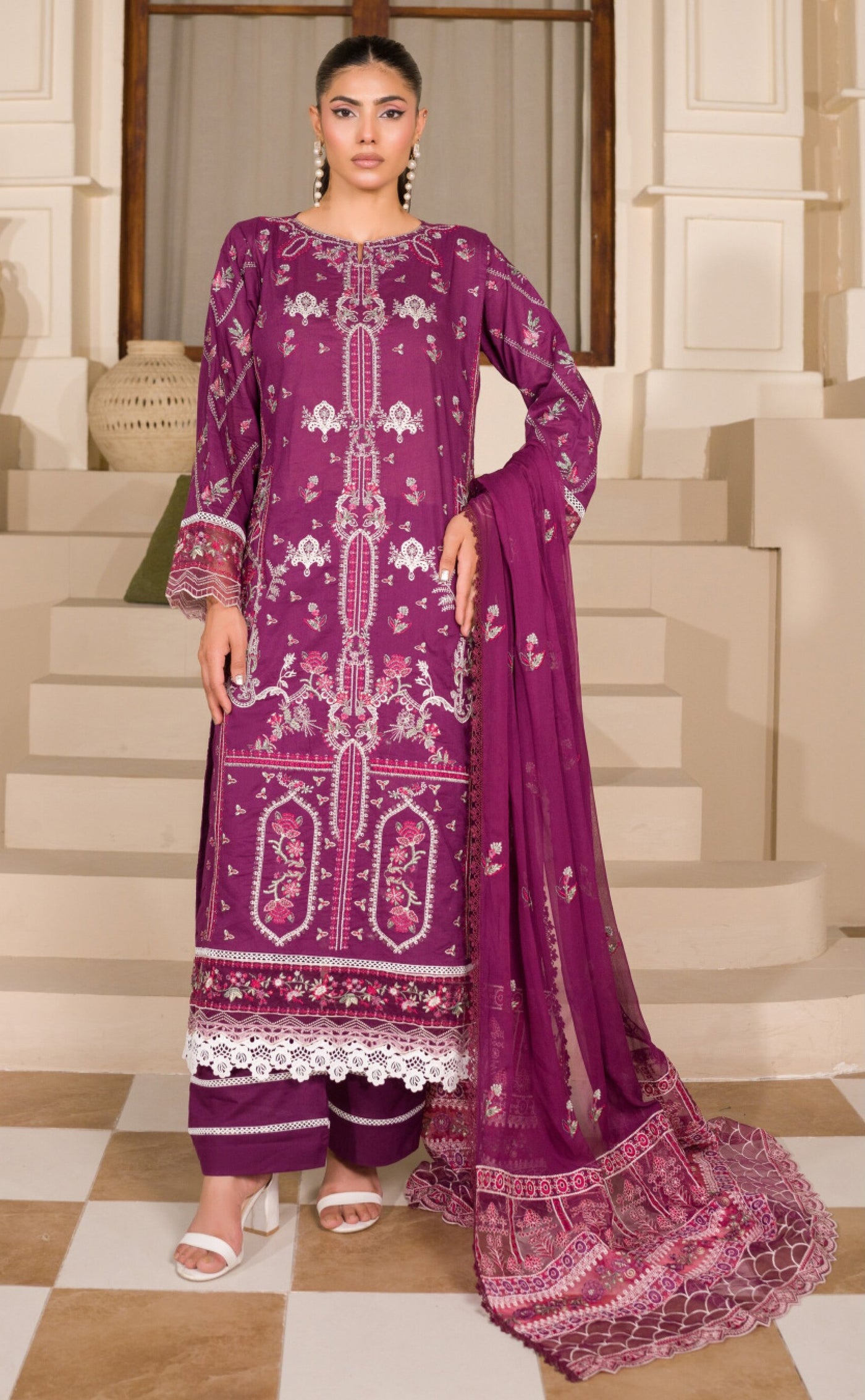 Manizay Premium Embroidered Lawn Unstitched Collection 2026 – Luxury Pakistani Women's Suit