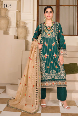 Manizay Premium Embroidered Lawn Unstitched Collection 2026 – Luxury Pakistani Women's Suit