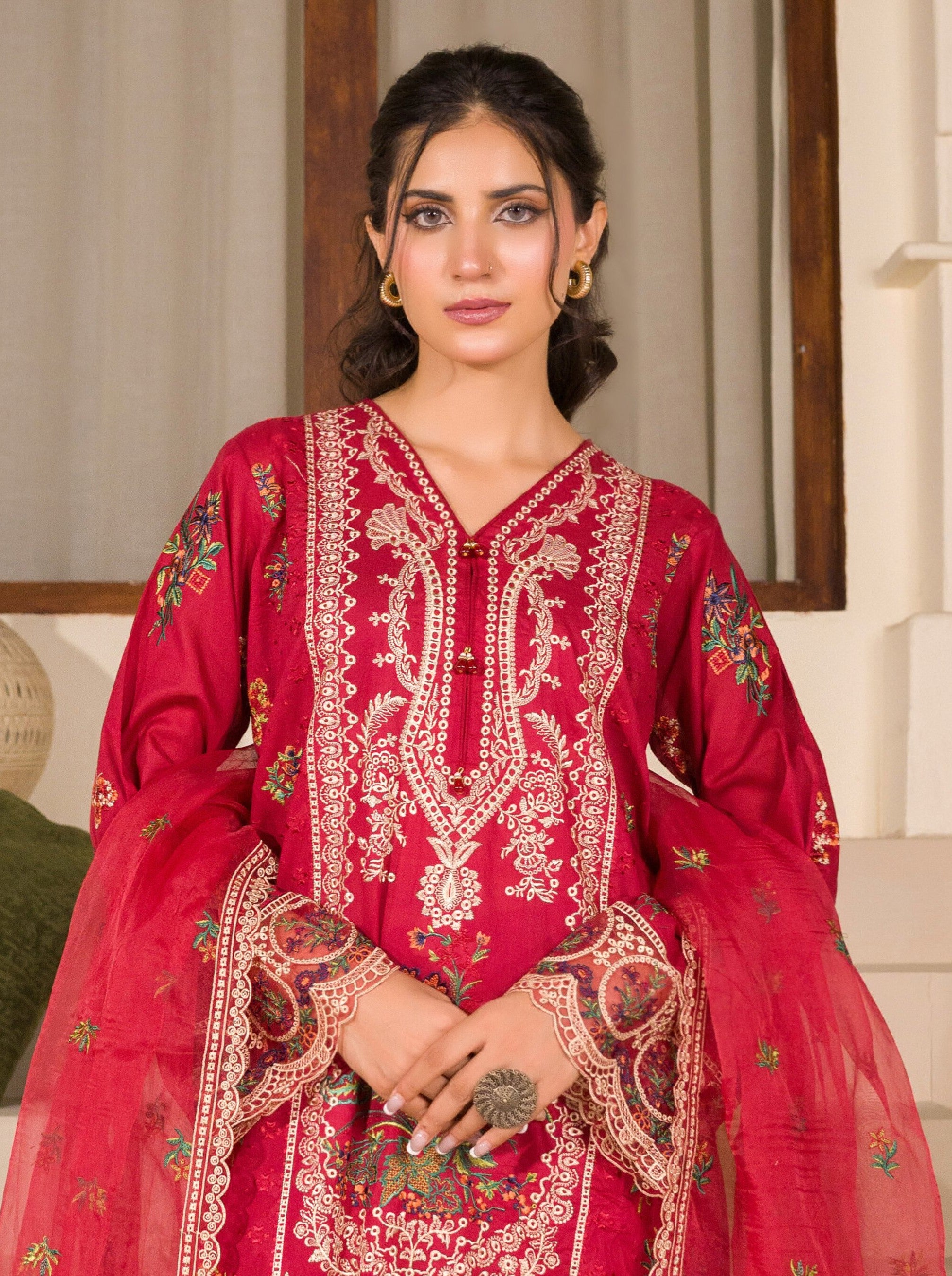 Manizay Premium Embroidered Lawn Unstitched Collection 2026 – Luxury Pakistani Women's Suit