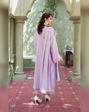 Gul-e-Laila Luxury Embroidered Dhanak 3 Piece Suit with Embroidered Shawl