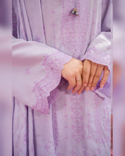 Gul-e-Laila Luxury Embroidered Dhanak 3 Piece Suit with Embroidered Shawl