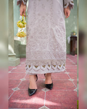 Gul-e-Laila Luxury Embroidered Dhanak 3 Piece Suit with Embroidered Shawl