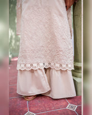 Gul-e-Laila Luxury Embroidered Dhanak 3 Piece Suit with Embroidered Shawl