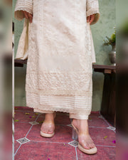 Gul-e-Laila Luxury Embroidered Dhanak 3 Piece Suit with Embroidered Shawl