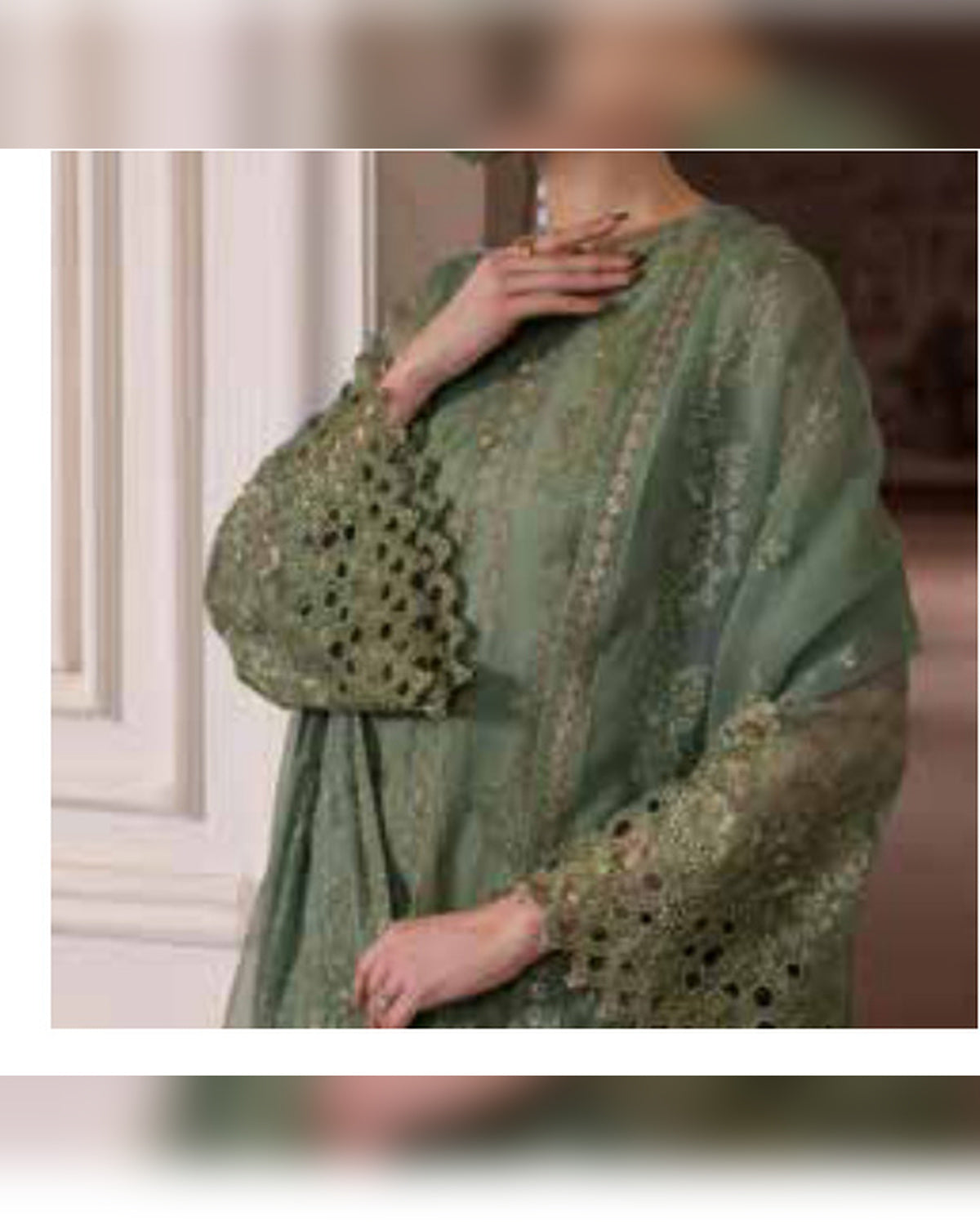 Parisa Safeera by Flossie – Luxury Embroidered Chiffon 3 Piece Unstitched Suit