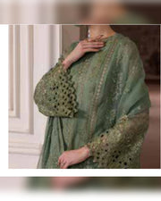 Parisa Safeera by Flossie – Luxury Embroidered Chiffon 3 Piece Unstitched Suit