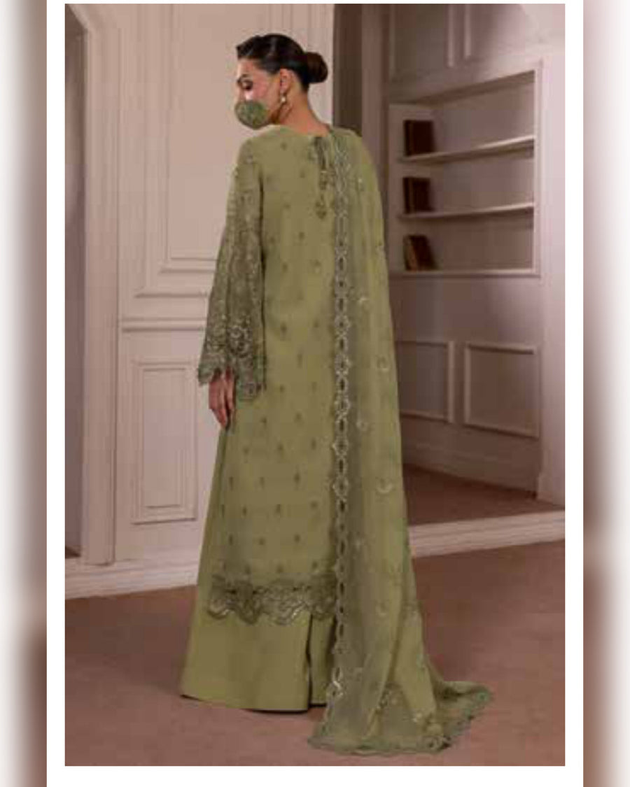 Parisa Safeera by Flossie – Luxury Embroidered Chiffon 3 Piece Unstitched Suit