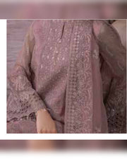 Parisa Safeera by Flossie – Luxury Embroidered Chiffon 3 Piece Unstitched Suit