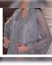 Parisa Safeera by Flossie – Luxury Embroidered Chiffon 3 Piece Unstitched Suit