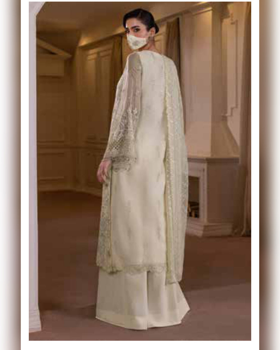 Parisa Safeera by Flossie – Luxury Embroidered Chiffon 3 Piece Unstitched Suit