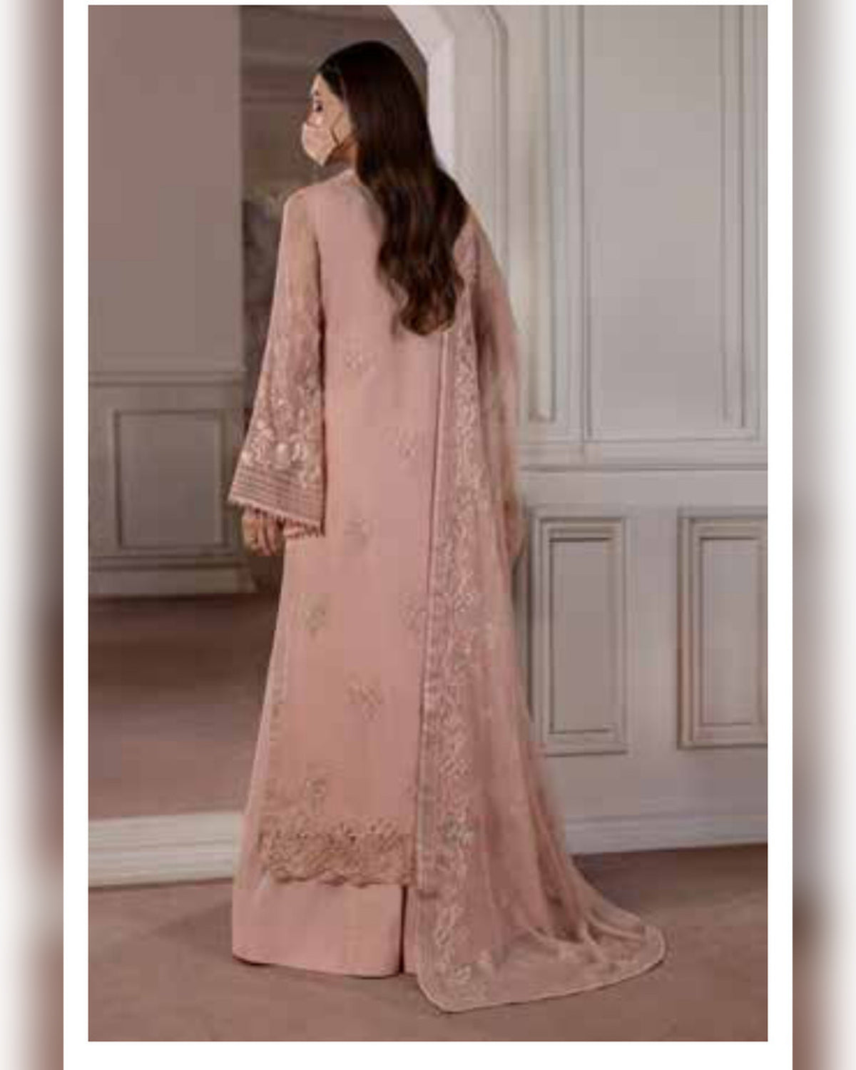 Parisa Safeera by Flossie – Luxury Embroidered Chiffon 3 Piece Unstitched Suit