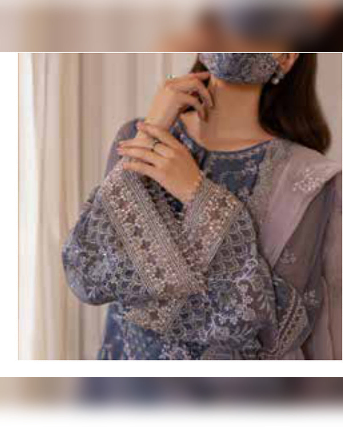 Parisa Safeera by Flossie – Luxury Embroidered Chiffon 3 Piece Unstitched Suit