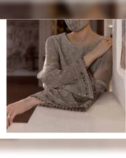 Parisa Safeera by Flossie – Luxury Embroidered Chiffon 3 Piece Unstitched Suit