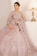 Embroidered Net Three-Piece Fabric Set with Dupatta & Silk Trousers