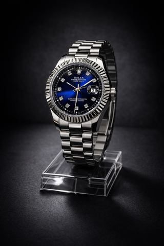 Rolex Blue Dial Stainless Steel Datejust Watch – Premium Luxury Edition