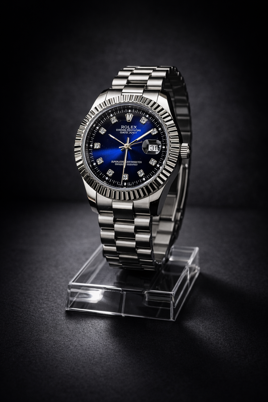 Rolex Blue Dial Stainless Steel Datejust Watch – Premium Luxury Edition