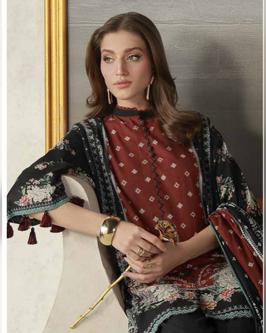 SAHAR Fall / Winter Digital Printed 3 Piece Khaddar Suit
