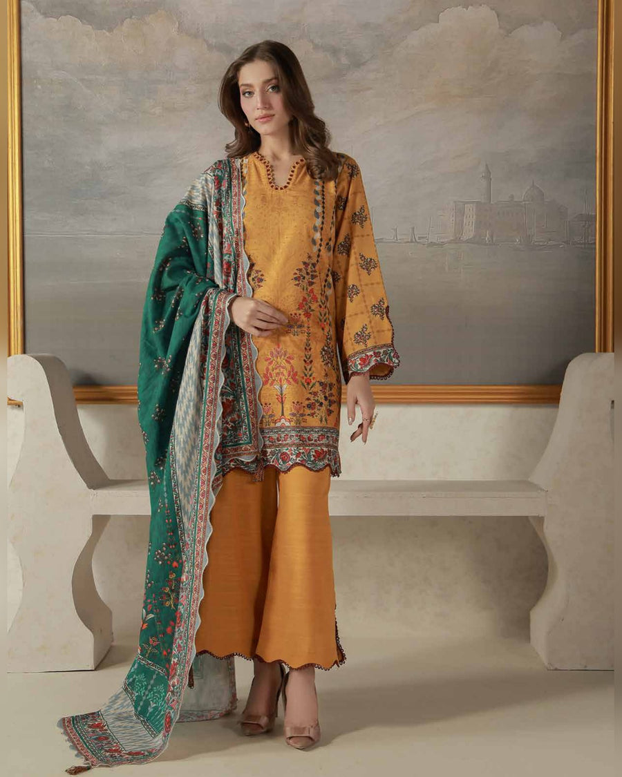 SAHAR Fall / Winter Digital Printed 3 Piece Khaddar Suit
