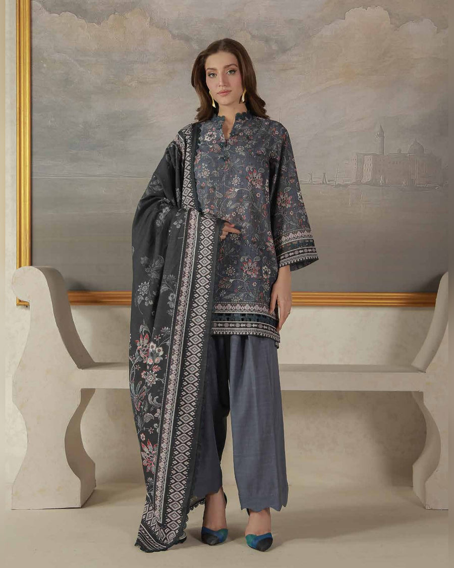 SAHAR Fall / Winter Digital Printed 3 Piece Khaddar Suit