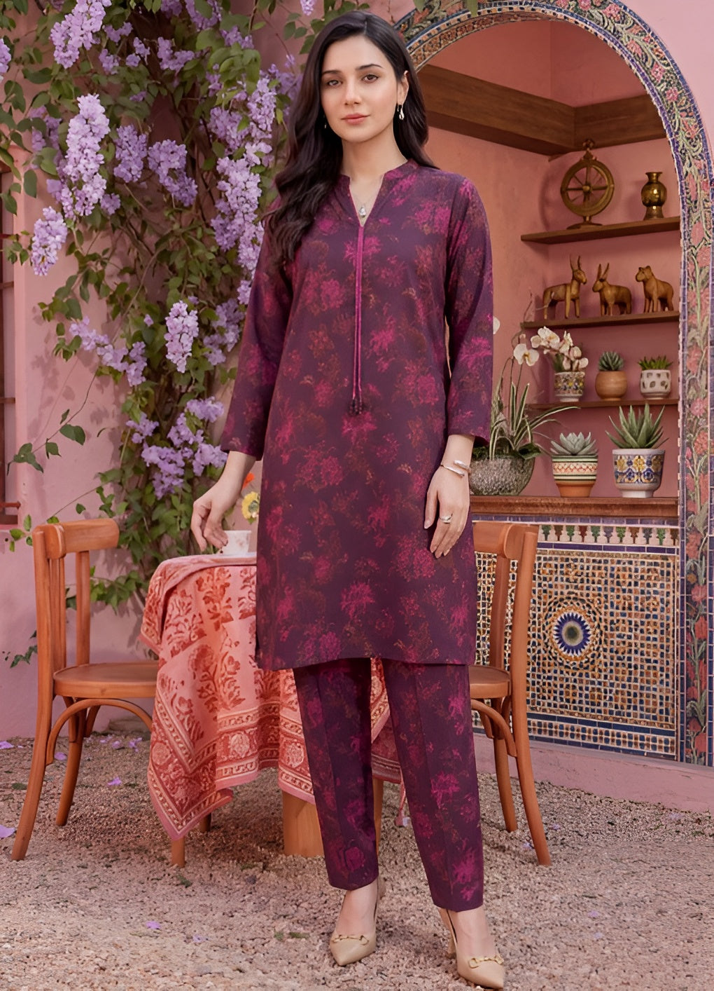 TEA PARTY (VOL-1) 2 Piece Stitched Collection By Tawakkal (D-4355)