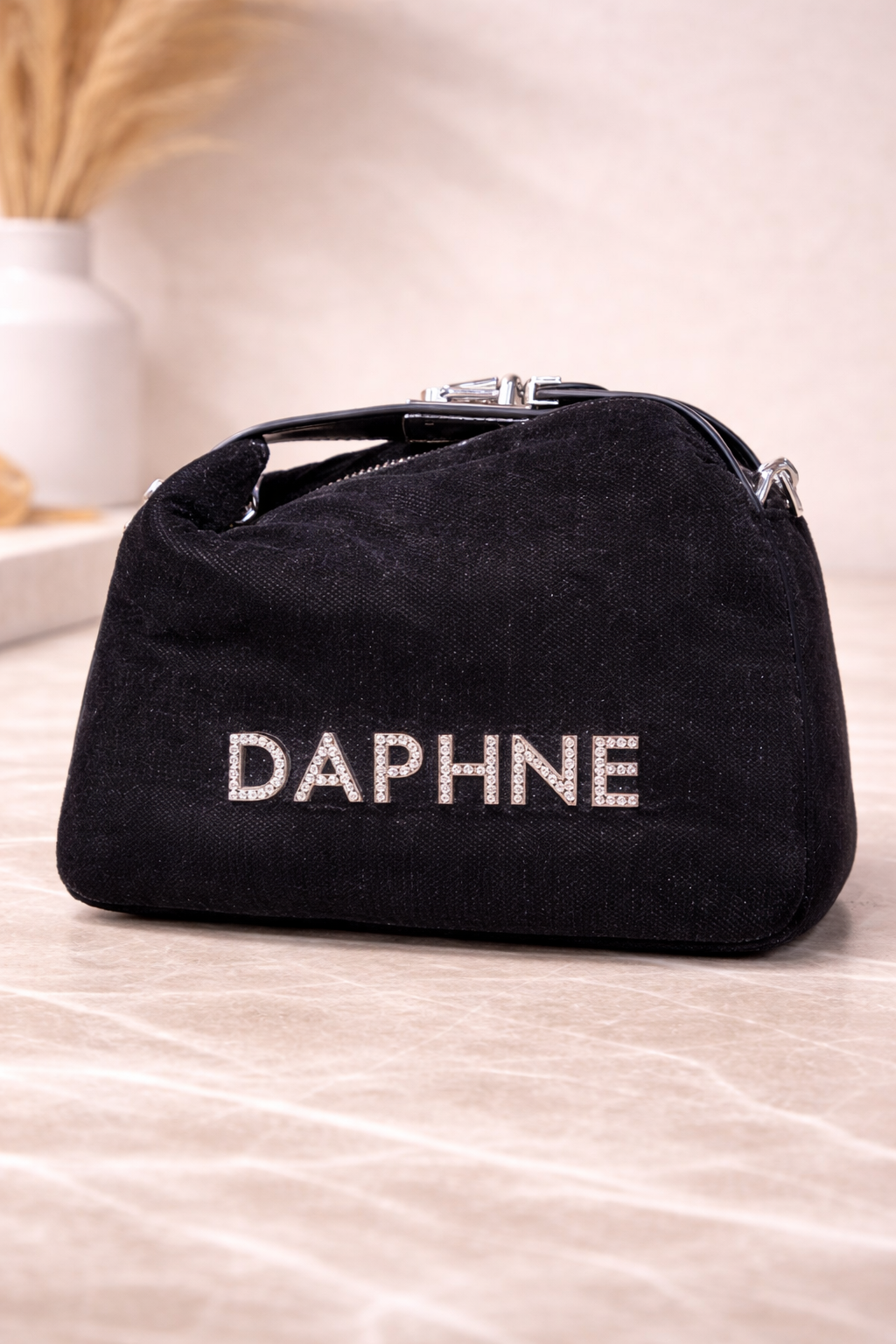 Daphne Luxury Black Mini Crossbody & Clutch Handbag