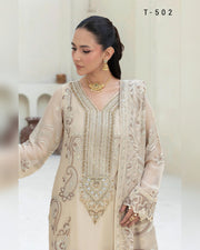 Dastan Chiffon Collection Vol. T-5 Luxury Embroidered 3 Piece Suit