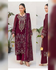 Dastan Chiffon Collection Vol. T-5 Luxury Embroidered 3 Piece Suit