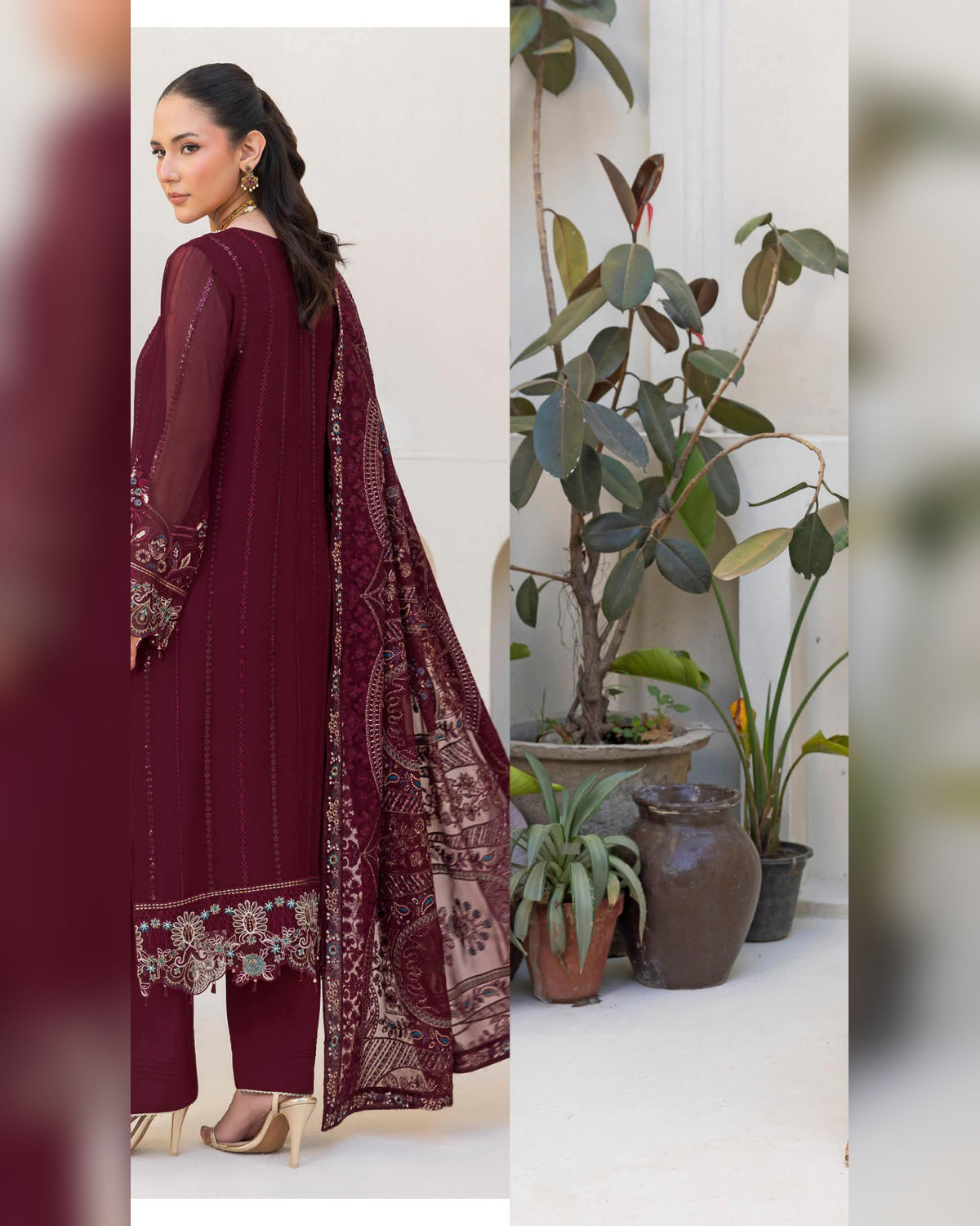 Dastan Chiffon Collection Vol. T-5 Luxury Embroidered 3 Piece Suit