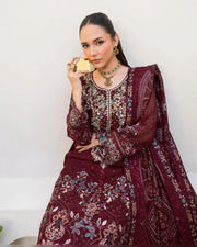 Dastan Chiffon Collection Vol. T-5 Luxury Embroidered 3 Piece Suit