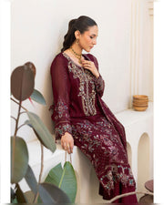 Dastan Chiffon Collection Vol. T-5 Luxury Embroidered 3 Piece Suit