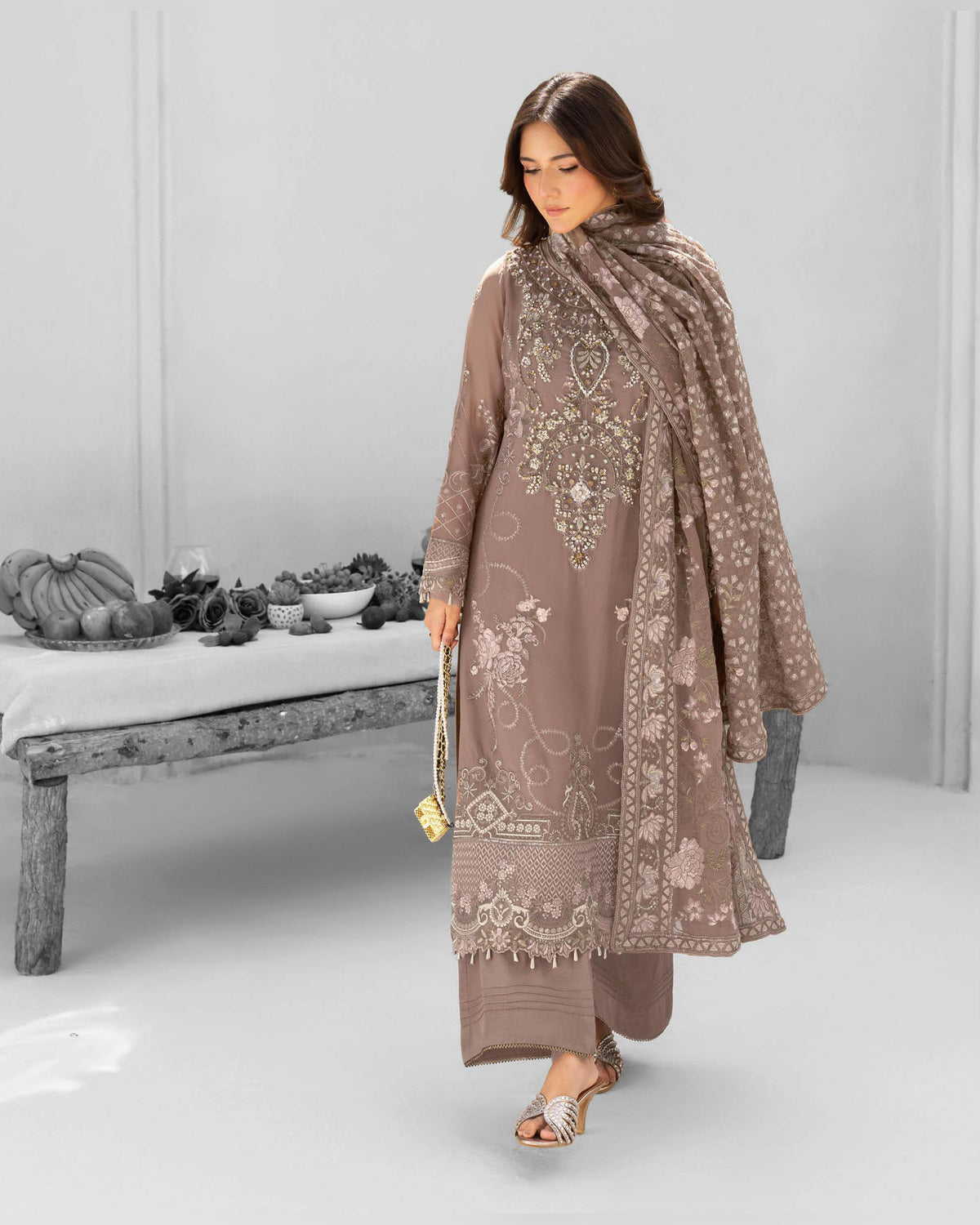 Dastan Chiffon Collection Vol. T-5 Luxury Embroidered 3 Piece Suit