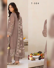 Dastan Chiffon Collection Vol. T-5 Luxury Embroidered 3 Piece Suit