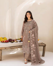 Dastan Chiffon Collection Vol. T-5 Luxury Embroidered 3 Piece Suit