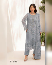 Dastan Chiffon Collection Vol. T-5 Luxury Embroidered 3 Piece Suit