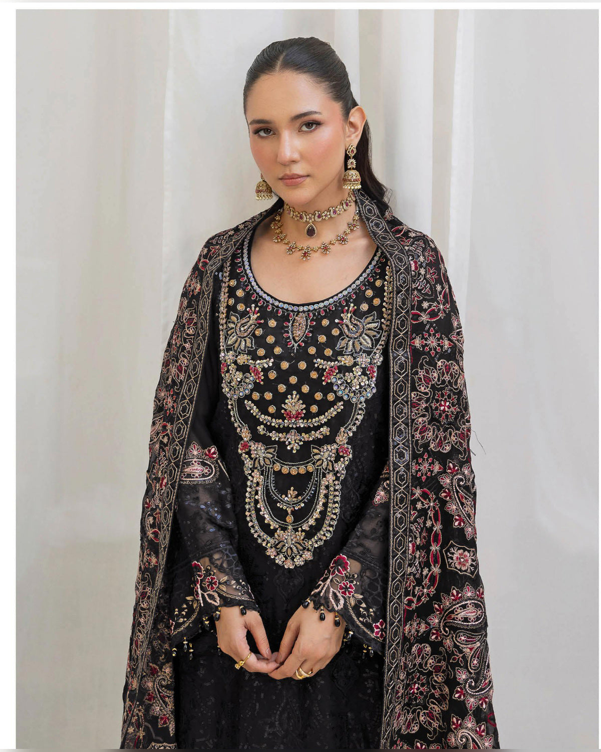 Dastan Chiffon Collection Vol. T-5 Luxury Embroidered 3 Piece Suit