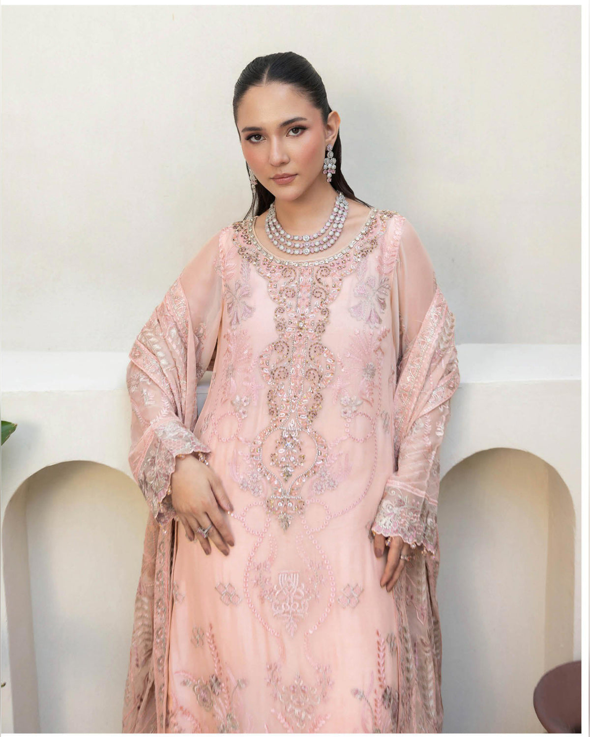 Dastan Chiffon Collection Vol. T-5 Luxury Embroidered 3 Piece Suit