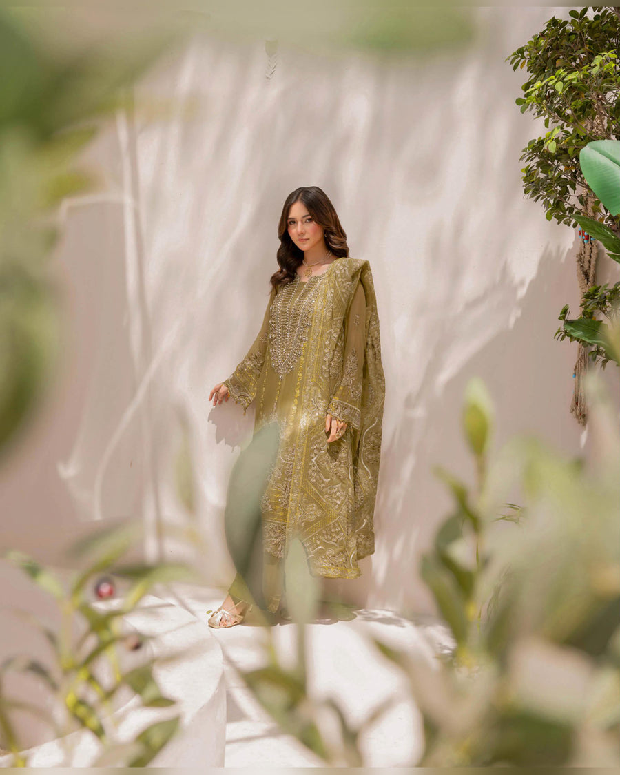 Dastan Chiffon Collection Vol. T-5 Luxury Embroidered 3 Piece Suit