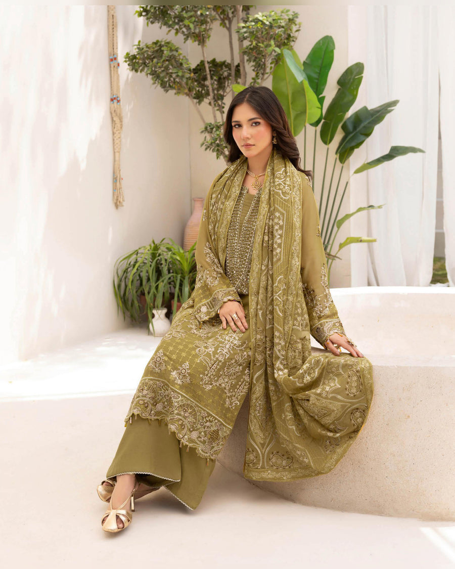 Dastan Chiffon Collection Vol. T-5 Luxury Embroidered 3 Piece Suit