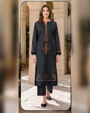 Limelight Printed Khaddar 2 Piece Unstitched Suit – Winter Collection