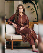 Limelight Printed Khaddar 2 Piece Unstitched Suit – Winter Collection