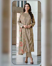 Limelight Printed Khaddar 2 Piece Unstitched Suit – Winter Collection