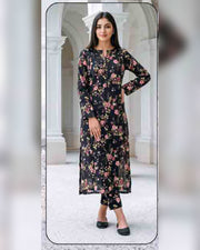 Limelight Premium Printed Khaddar Shirt – Unstitched Winter Collection