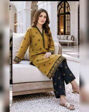 Limelight Printed Khaddar 2 Piece Unstitched Suit – Winter Collection