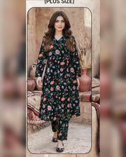 Limelight Premium Printed Khaddar Shirt – Unstitched Winter Collection
